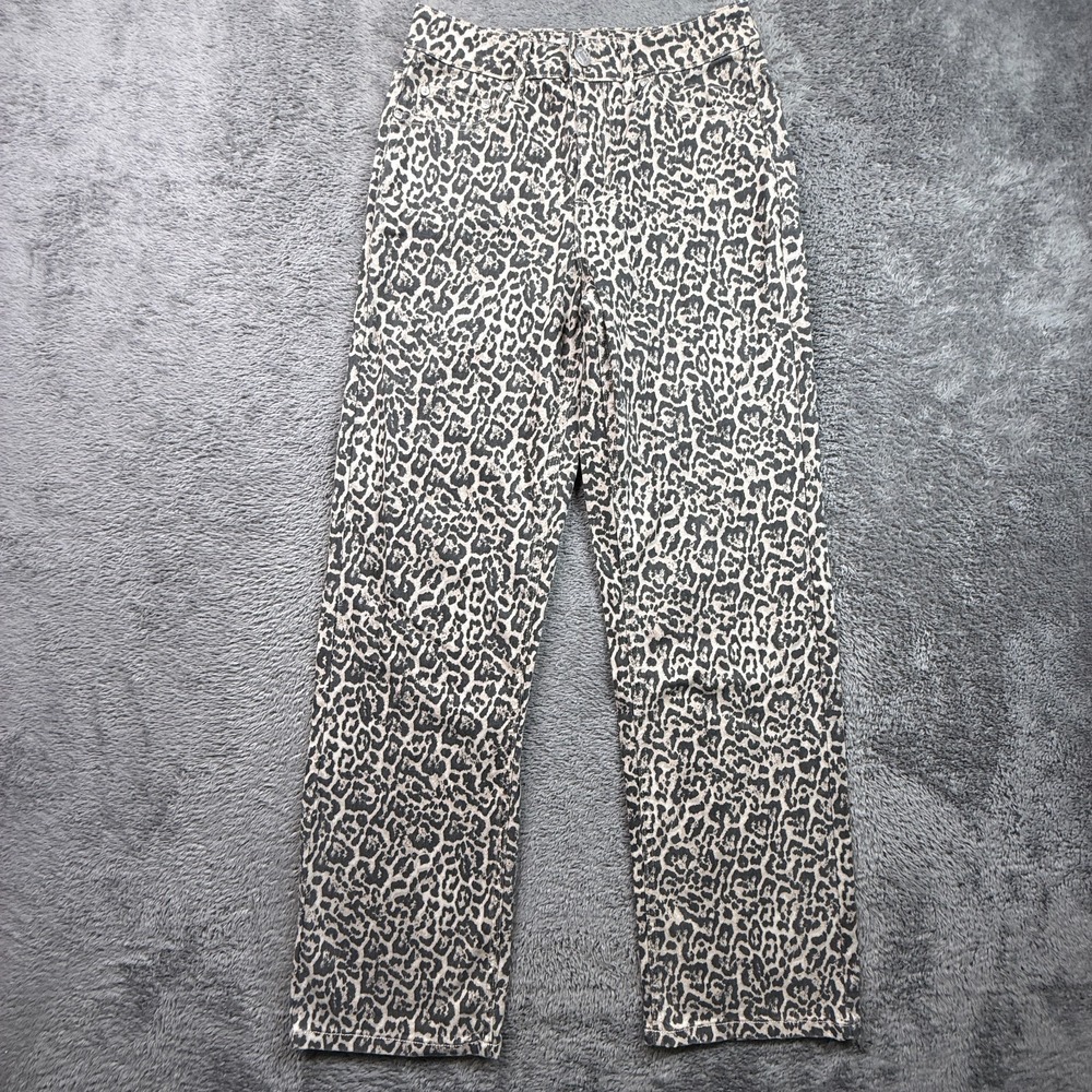 Madden Girl Juniors 3 Cheetah Print Leopard Jeans High Rise Stretch Denim 26x31